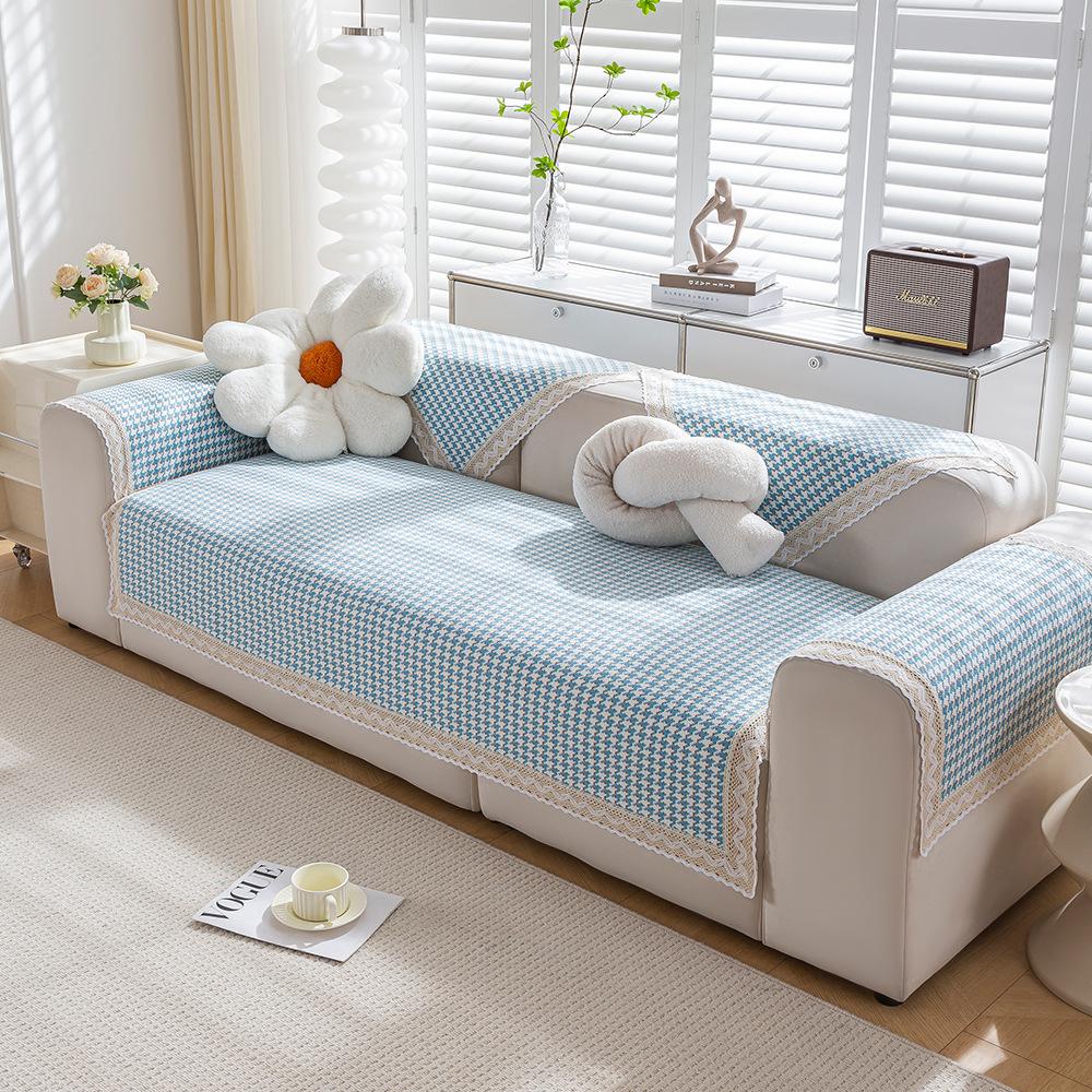 Подушка для дивана из хлопкового льна Four Seasons Universal Weaving Plaid Non Slip Sofa — фото 14