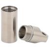 2 Pcs Mini Waterproof Pill Case Stainless Steel Pill Case Keychain Durable Pill Case  Travelling