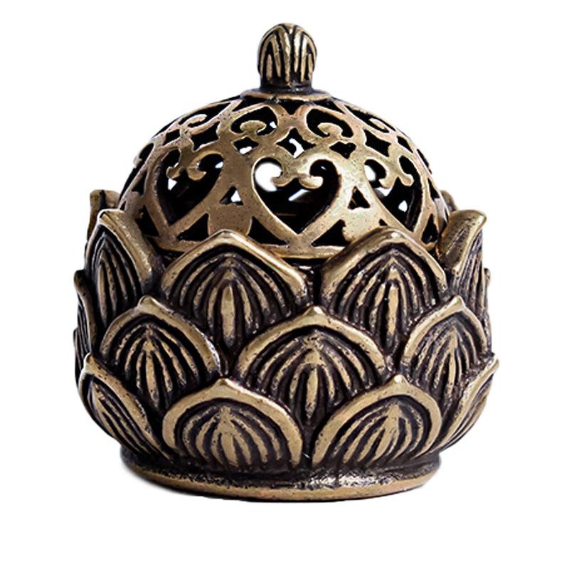 1pc Lotus Incense Holder Small Cone Burner Mini Asian Style Zen Decor Elegant Gift for Home