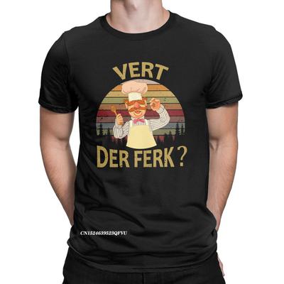 Men T-Shirts Vert Der Ferk Cook Swedish Chef Casual T Shirts Graphic Cooking Culinary T Shirts EMO Clothes Printed