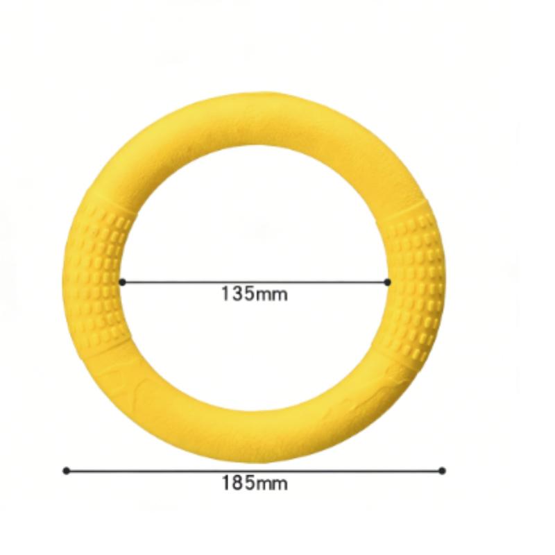 Waterproof Floating EVA Dog Training Flyer Interactive Tug Ring Chew-Resistant Flying Disc Multi-Functional Fitness Toy for Pets