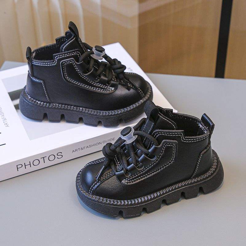 Children's Cotton Shoes Girls Martin Boots Boys Cotton Boots Piled Thickened Baby Cotton Shoes Winter Warm Snow Boots Short Boots