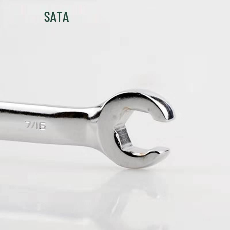Imperial Fully Polished Chrome Vanadium Double Open End Tube Wrench (SATA 48301/48302/48303)