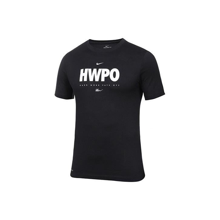 

Nike Dri-FIT HWPO Breathable Comfortable Short Sleeve T-Shirt Men tops Black DA1594-010 S