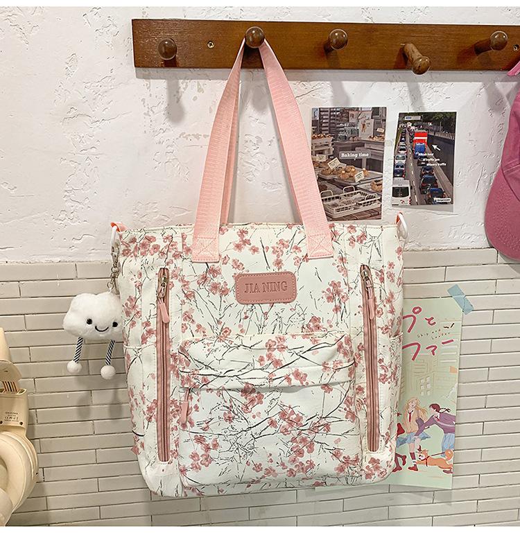 New Sweet Girl Backpack Waterproof Primary School Junior High School Student Schoolbag Printed Bamboo Literary Chinese Style Backpack