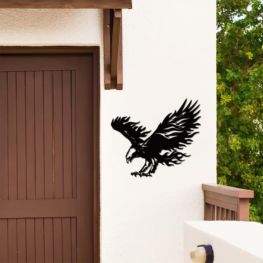 1pc Geometric Eagle Metal Wall Art Home Decor Housewarming Gift Halloween Christmas New Year