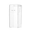 Clear Acrylic Desktop Organizer: Dustproof Pen & Makeup Brush Holder with Lid.