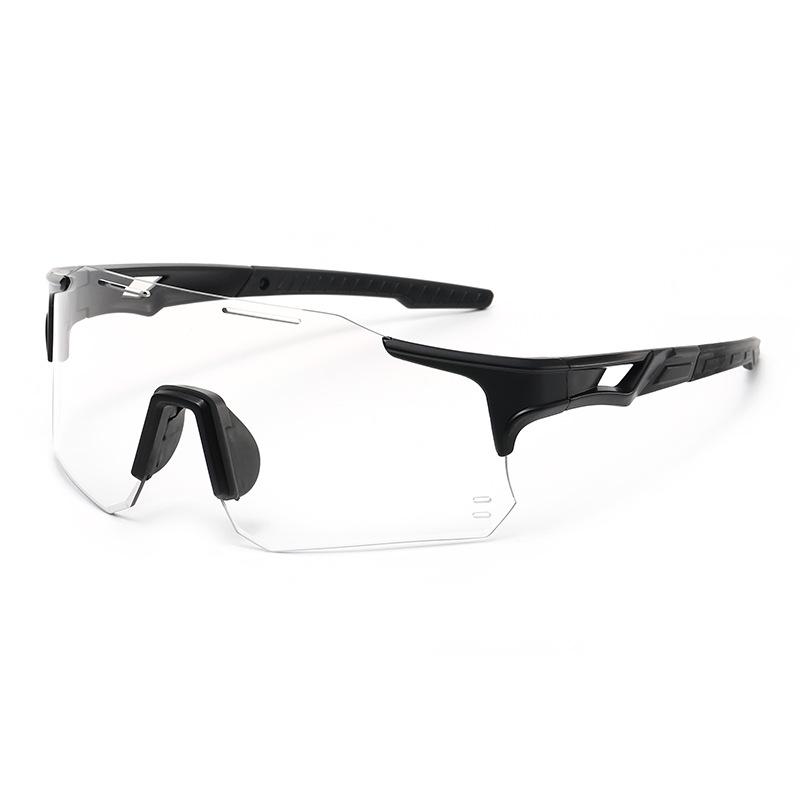 Unisex Iridescent Anti-UV Cycling Sunglasses - Trendy Outdoor Sports Eyewear
