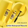 1PC Popular Yellow Fat Mascara Waterproof, Slender, Curled and Dense, Natural and Long-lasting, Non-smudging