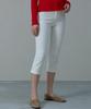 Aheule [Fleece] Slen Slim Fleece Span Cropped Capri Pants_White