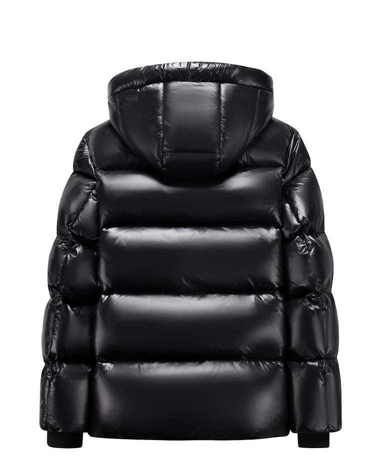 Black Gold Goose Down Long Coat - Unisex Winter Over-Knee Jacket for Extreme Cold