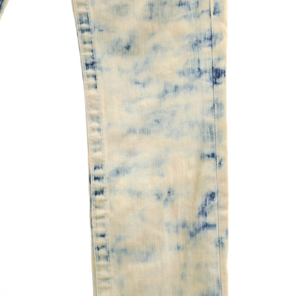 True Religion Crash Machining Skinny Denim Pants W24 Chemical Wash Jeans Women Used