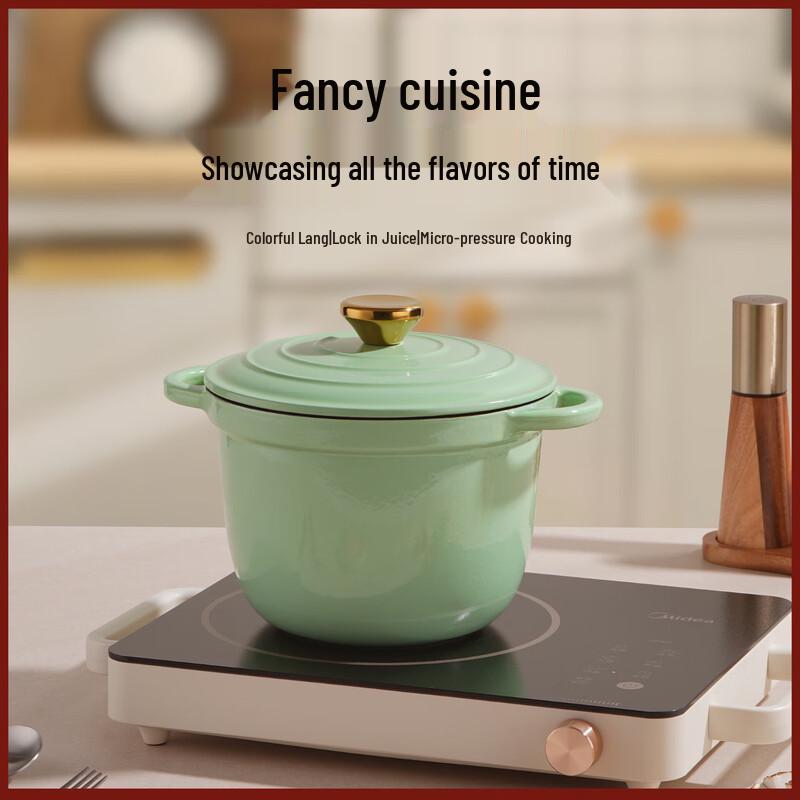 Triceratops Cast Iron Enamel Stew Pot