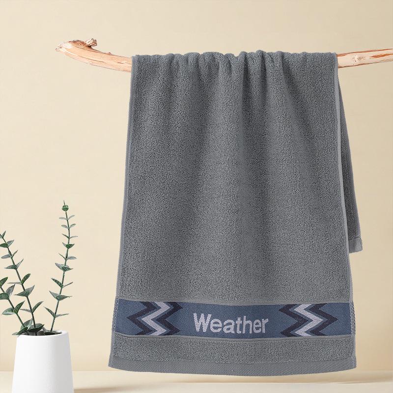 Gaoyang Dickes Reines Baumwoll-Weiches Wasserabsorbierendes Handtuch, Einfarbig, Erwachsenen-Waschlappen