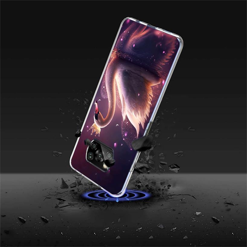 White Swan Grace Art Phone Case For Xiaomi Poco X7 X6 X5 Pro F7 Ultra Redmi 15C 15 13 13C 12 12C 10 10A 10C 9 9A 9C 9T Cover Poc