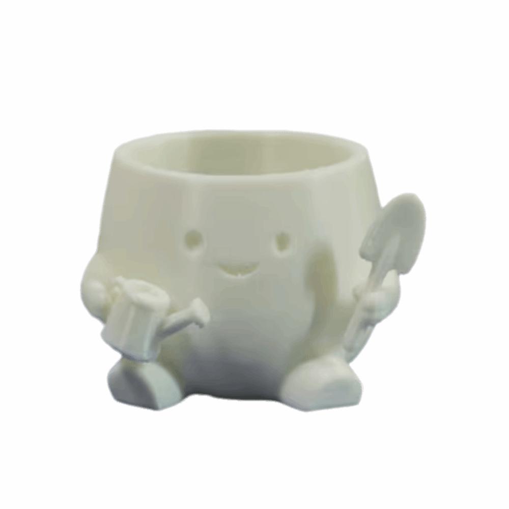 Stylish Design Head Planter Mini Size Flowerpot Cute Plant Pot Indoor Use
