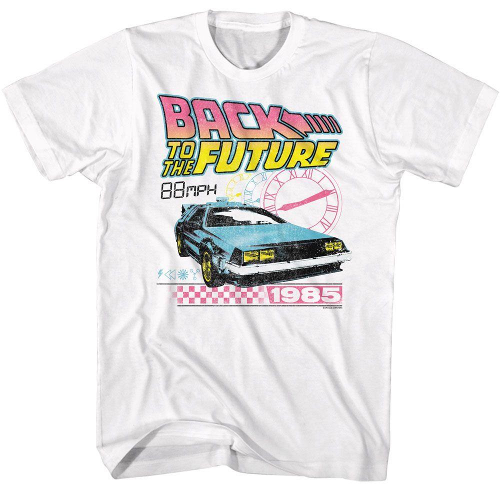 Back to the Future Clocks White T-Shirt S