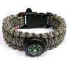 Seven-Core Paracord Survival Bracelet with Whistle & Compass
