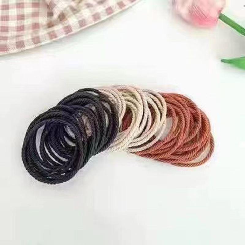 100 Durable Seamless High Elastic Hair Ties with No Damage Barrel Pack