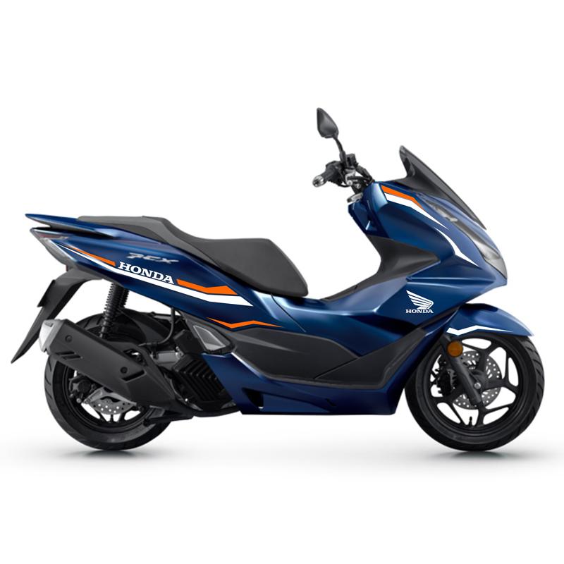 Applicable to Honda's new PCX160 modified whole car decorative version flower latte waterproof sticker to protect personalized decal