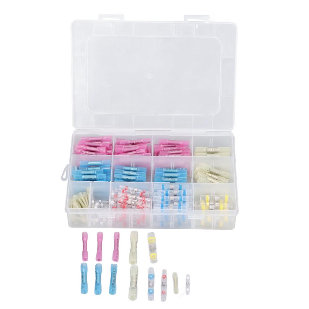 250 Pcs Heat Shrink Wire Connector Insulated Electrical Wiring Terminal Good Sealing Solder Wire Con