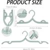 Plastic Folding Travel Hangers Space Saving Anti Slip Multifunctional Travel Accessories Home Hotel (Set of )