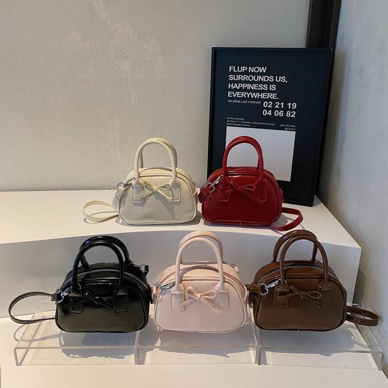 New niche high-end bag women's fashion portable shell bag bow pillow bag shoulder messenger bag