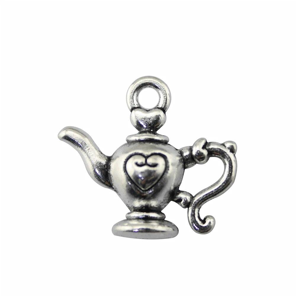 

Подвески для чайника и чайника, подвески для ногтей, милые украшения для мужчин A03-5pcs-21x19mm