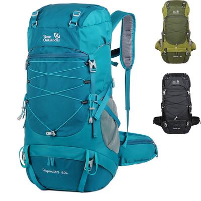 50L Camping Rucksack Reisetasche Für Männer Klettern Trekking Rucksack Wasserdichtes Nylon Outdoor Sport Bergsteigen Angeltasche