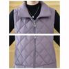 Ältere Weste Damen Mittleren Alters Herbst Winter Weste Kurz Mütter Daunen