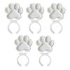 Mini Nail Art Palette Rings Metal Manicure Gel Palettes Finger Rings Tools Claw Shape Nails Polish Mixing Plate for Nails Art Display