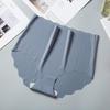 Ice Silk Seamless Ultra-Thin Wavy High Waist Plus Size Women's Breathable Triangle Panties