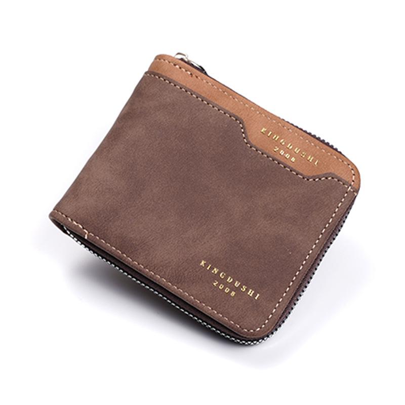 New Men'S Wallet Men'S Short Wallet Fashion Youth Wallet Large Capacity Multi-Card Wallet
