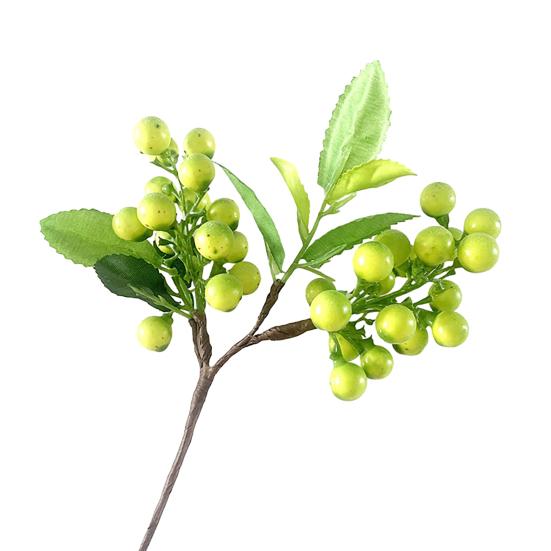 Artificial Flower High Simulation Texture No Maintenance Purple Blue Berries Branch Natural Look Fake Berries