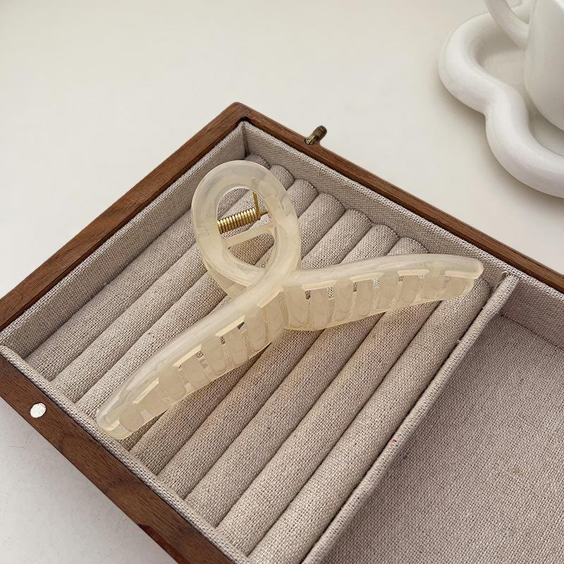 

«Модная большая акриловая заколка для волос в виде акулы — элегантная заколка для затылка»