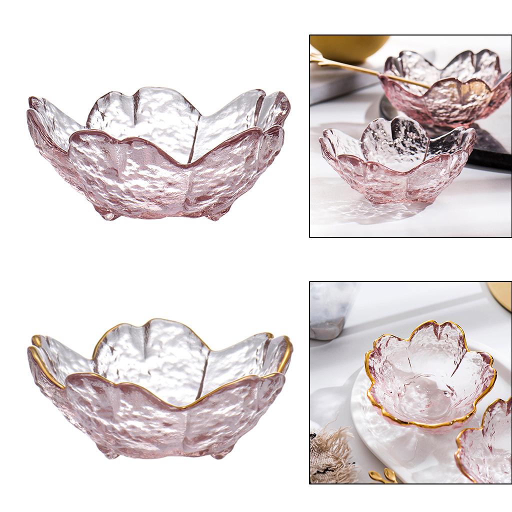 Fruit Bowls, Transparent Household Japanese Salad Glass Dessert , Vegetables,