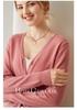 Women's V-Neck Cashmere Cardigan – Thin, Loose, Casual Knit Sweater for Autumn/Winter