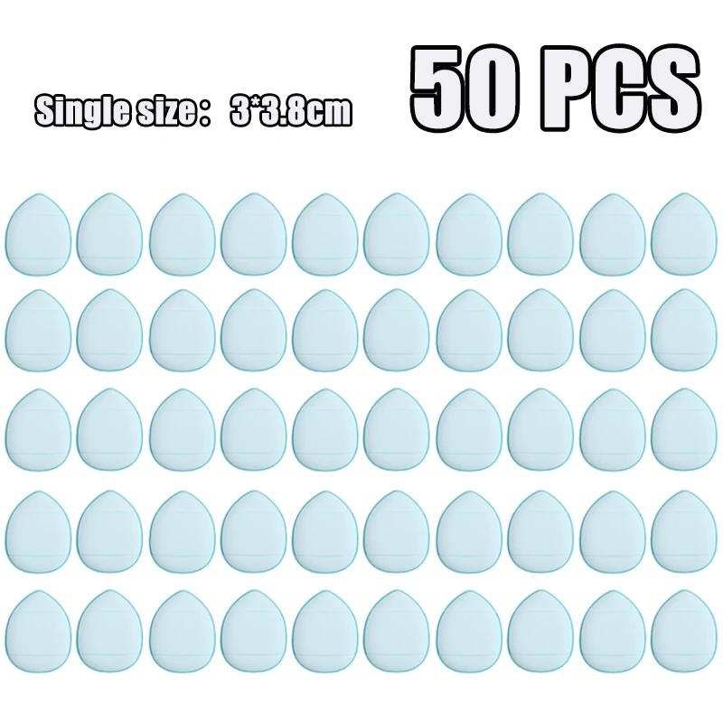 1-100pcs Mini Water Drop-shaped Design Cosmetic Puff Facial Powder Puff Soft Foundation Sponge Cosmetic Air Cushion Beauty Tools
