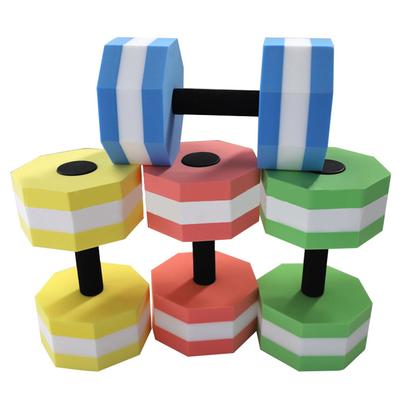 Floating Swim Gym Dumbbell Toy Water Weight Aerobics Fitness Pool Water Swimming Eva Foam Octagonal Aquatics Dumbbell