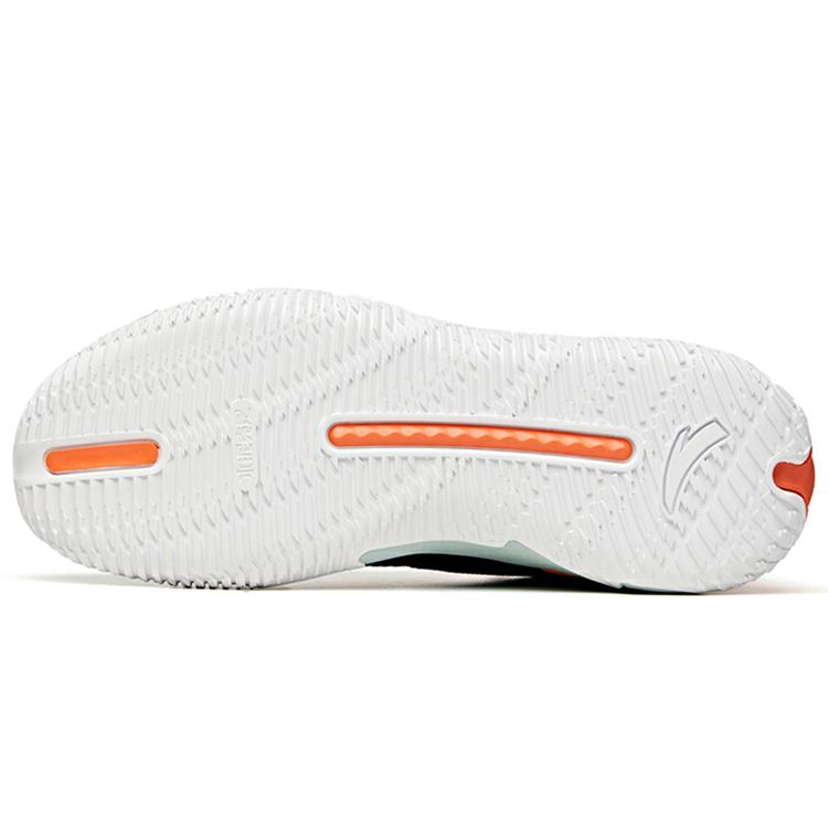 New ANTA Reverse Blade Basketball Shoes Men Low Top Black/Pea Green/Orange 112041606-1