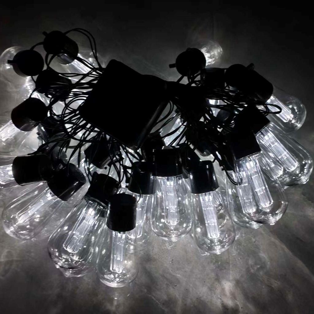 Edison Solar Papaya String Lights - Retro Outdoor Waterproof Decor