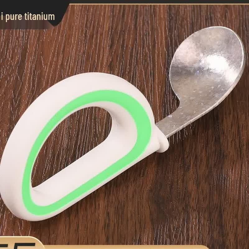 Xinke XTK-3029 Pure Titanium Baby Spoon & Fork Set