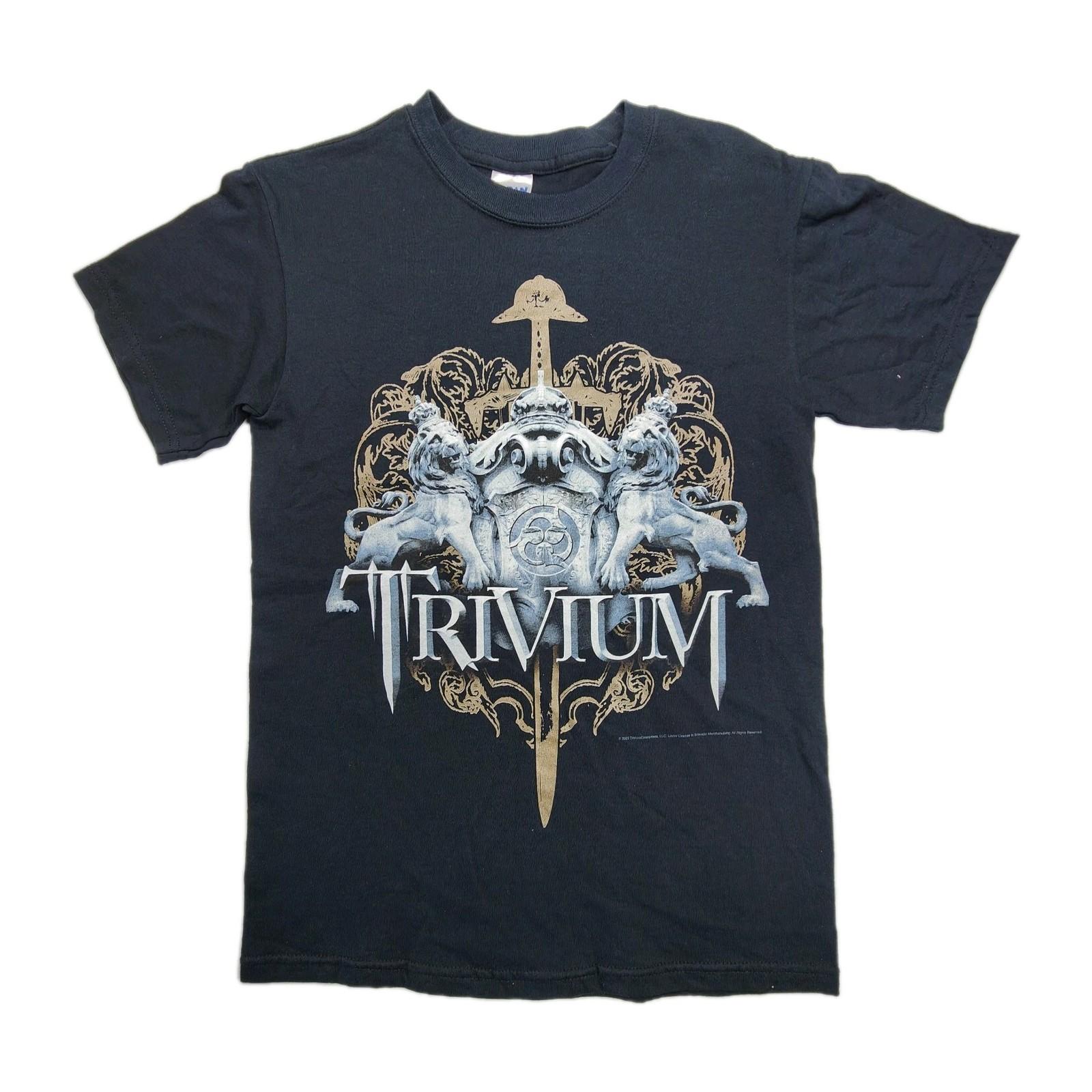 Trivium T-Shirt Adult Size S Vintage 2005 Y2K Heavy Metal Rock Band Merch NEW ! M