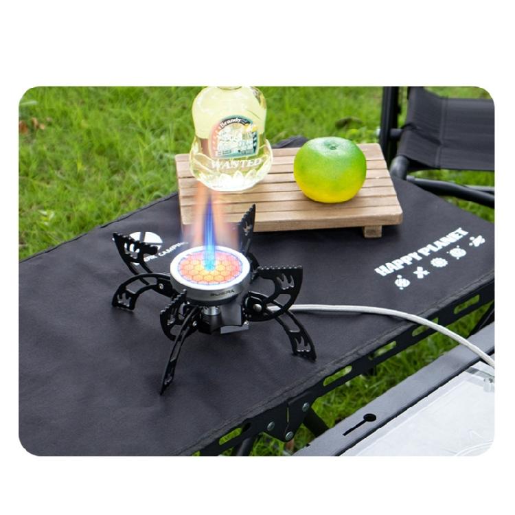 Foldable Camping Cooker  Burners Wind Resistant Flame 4 Leg Stability Compacts Portable Design for Outdoor Cooking