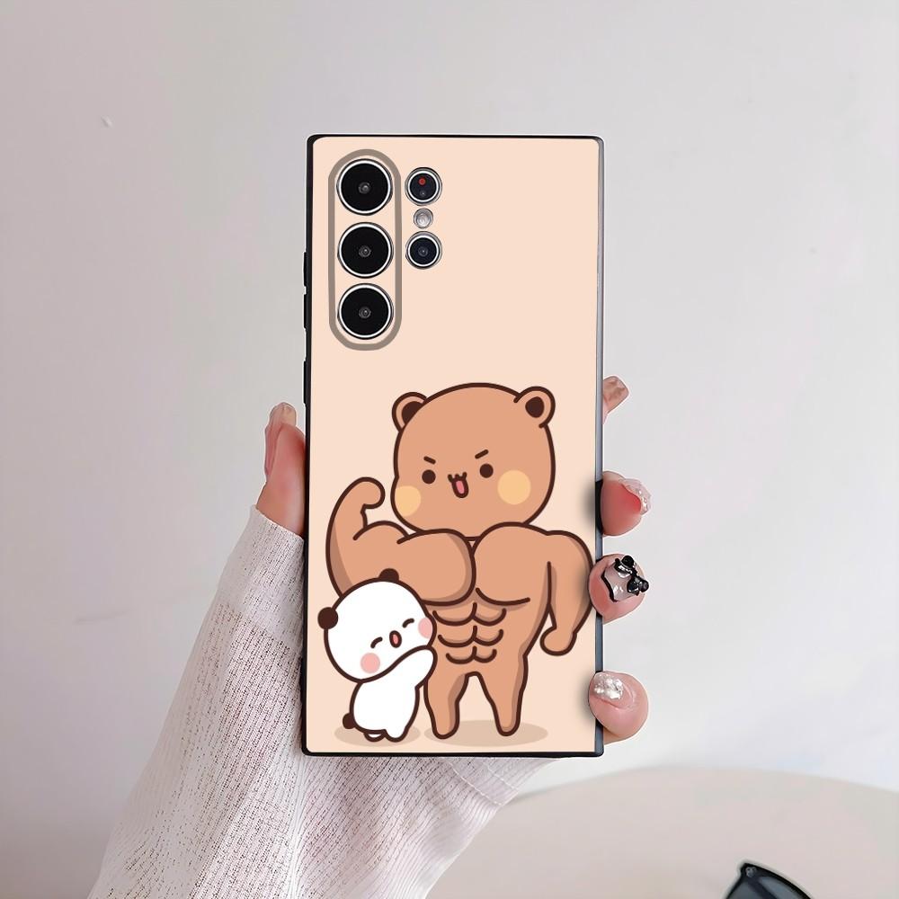 Cute Bubu Dudu Phone Case For Samsung Galaxy S25 S24 S22 S23 Ultra S21 S20 Plus 5G Frosted Non-Slip Full Cover Soft Case