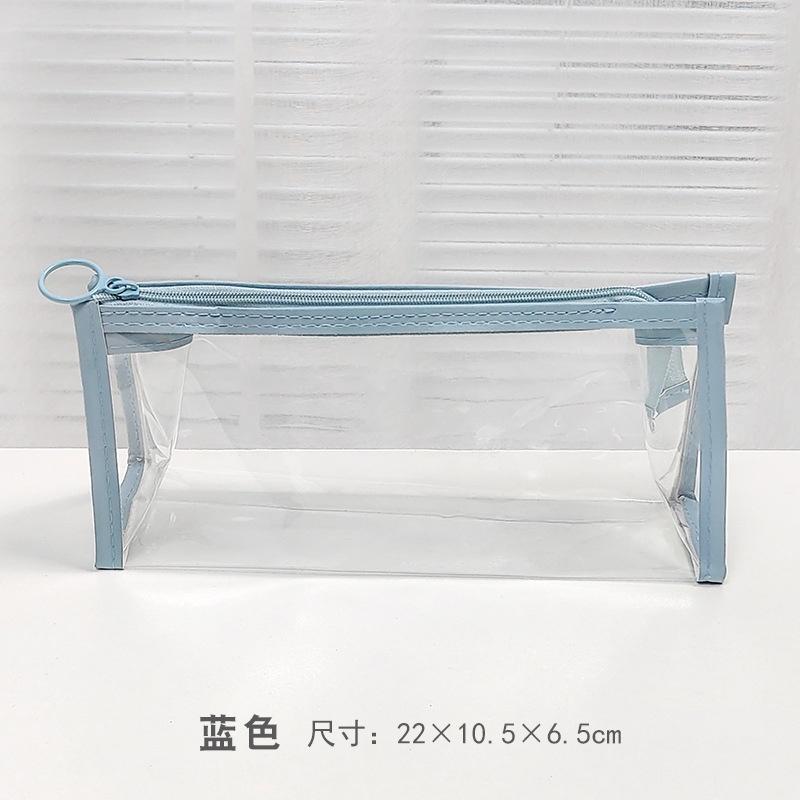 Clear PVC Pen Bag Pencil Case  Ins DIY Pattern, Pencil Pouch, Portable Pencil Bag, Pen Case for School & Office