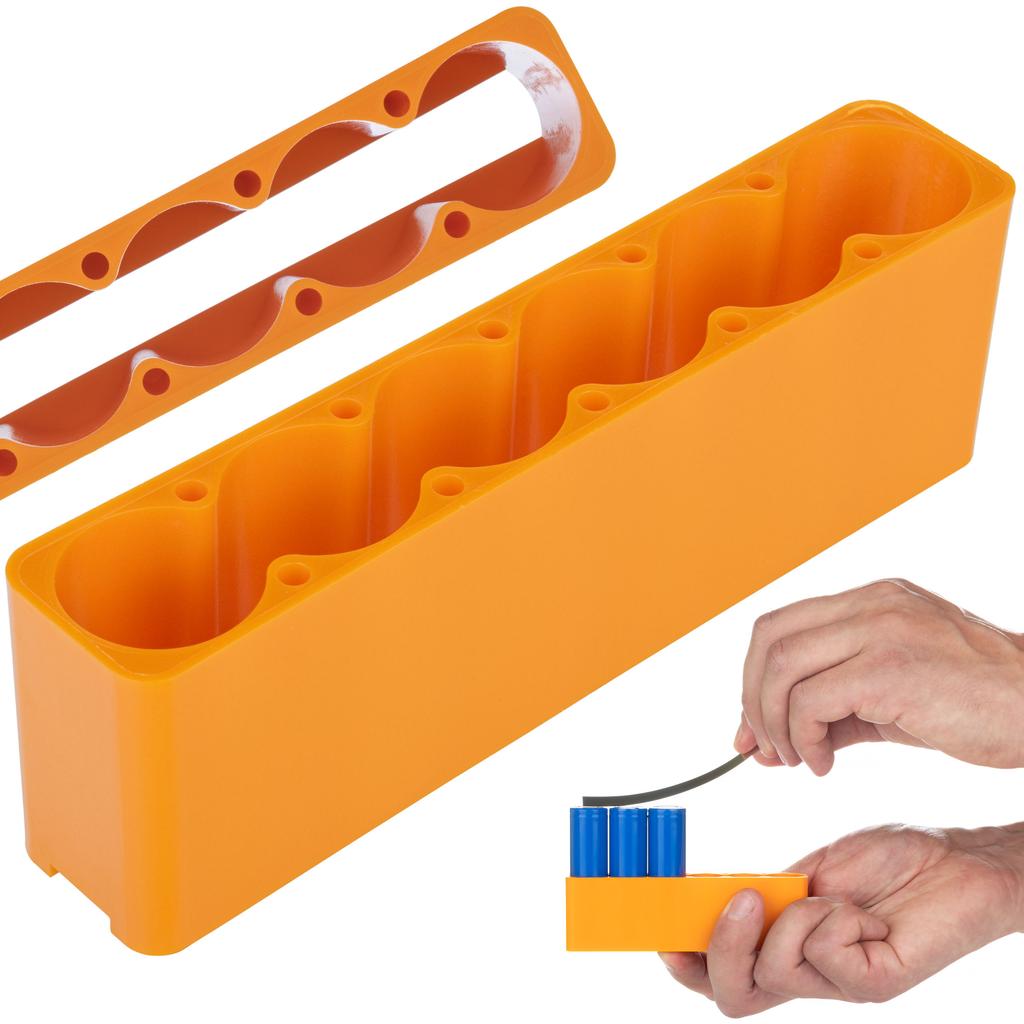 Fixed battery welding mold for 6 cells