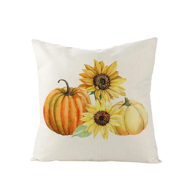 Neue Halloween Polyester Kissenbezug Zuhause Zuhause Schlafzimmer Sofa Kissen Lendenkissenbezug