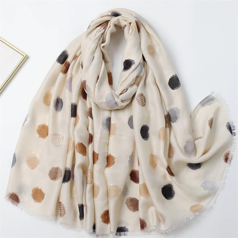 

180*90Cm Winter Thick Viscose Scarf Circle Oblong Dot Fringe Cotton Shawls And Wraps Pashmina Stole Bufandas Muslim Sjaal