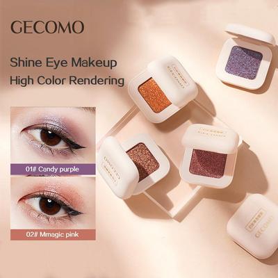 Single Color Pearl Eye Shadow, Long-lasting Gloss Luster Color Eye Makeup Eyeshadow